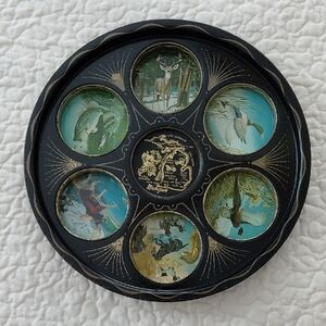 Vintage Michigan Souvenir Drink Serving Tray